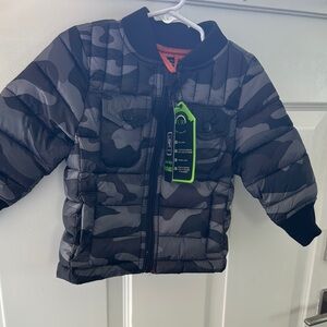 Urban Republic Black and Gray Camo Kids Jacket
